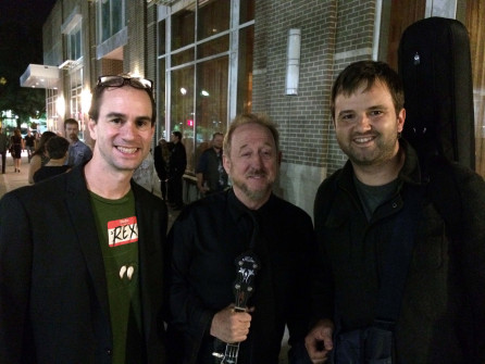 Rex, me and Ryan Cavanaugh at IBMA in Raleigh NC. Hot single string banjo jamming here iI come.