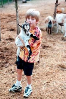 Ian with a goat... Not baaaahhhd. I know it's a bad pun but I'm not going to lose any sheep over it.